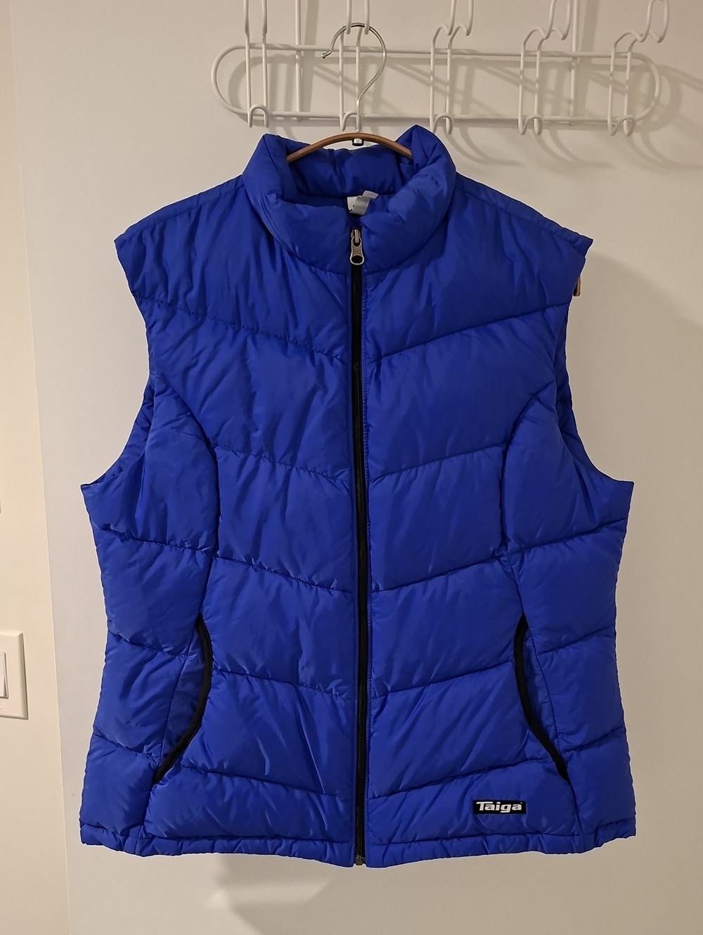 Taiga Warm Vibrant Royal Blue Eiderdown/Goose Down Puffer Vest (Size US 8/M)